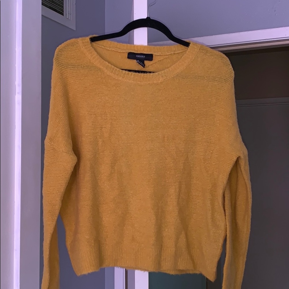 Cut out yellow sweater
